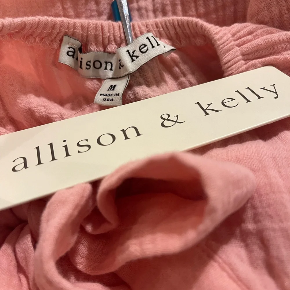 Allison & Kelly Blush Pink Gauzy Dress M (jrs.) FREE SHIP - Picture 3 of 5